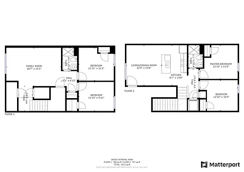 Floor plan North 7th St 4 Beds
