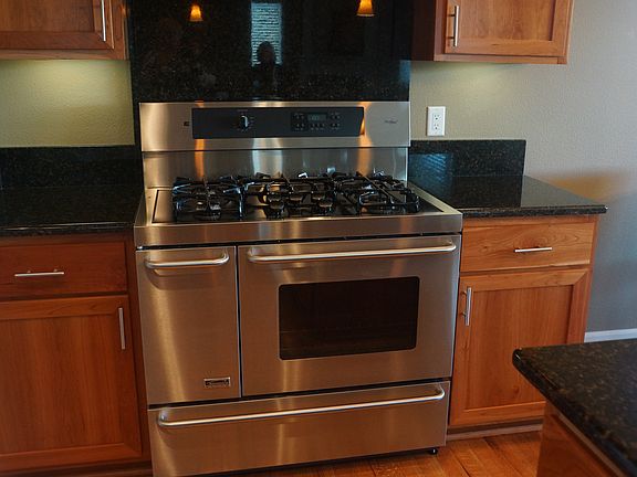 6 burner gas, dble oven