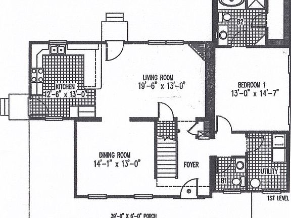 1st Floor Plan (Builder)