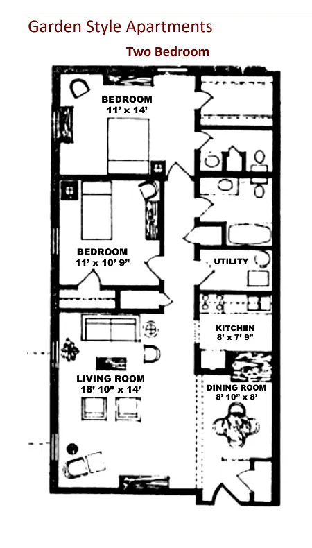 Floor plan 2X15