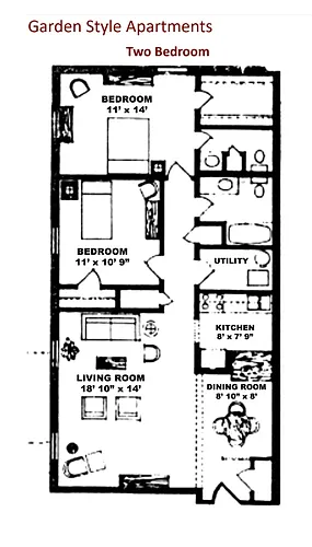 Floor plan 2X15