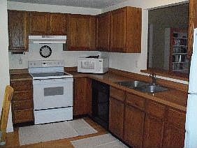        Kitchen with Maple Cabinets