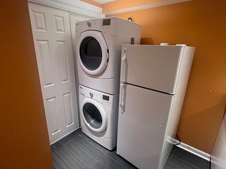 Washer dryer in the unit