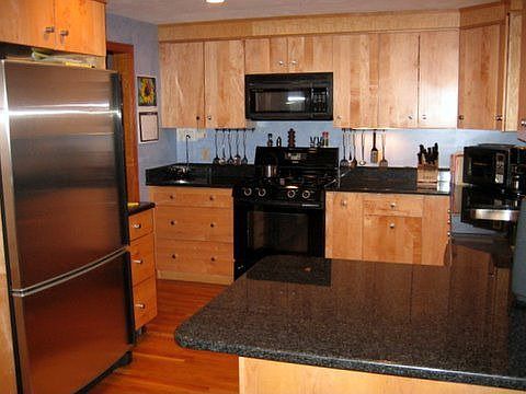 Maple, granite, stainless