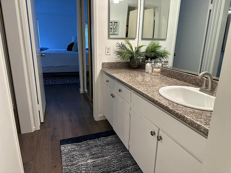 Bathroom - vanity with granite countertop