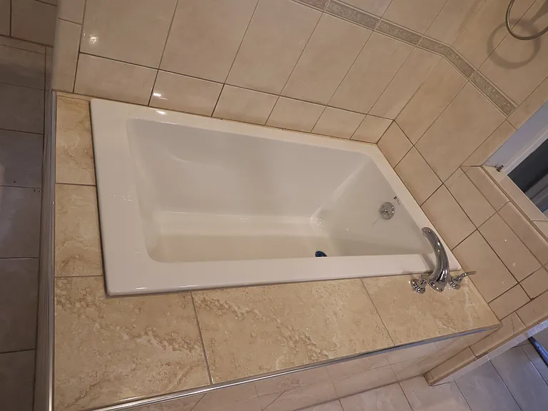 Soaking tub to relax after a long day.