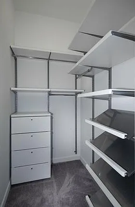 Customizable Closet System - can be further personalized at the Container Store!