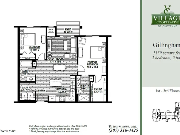 Gillingham Plan, Village Cooperative of Cheyenne (Active Adults 62+)
