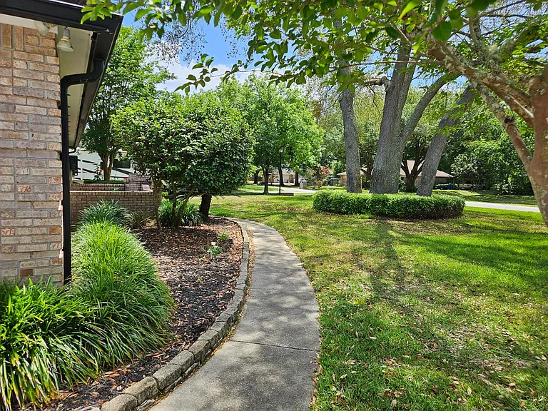 Sidewalk to front entrance