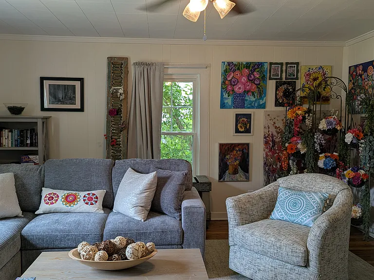 Living Room from Front Entrance looking towards the side window
