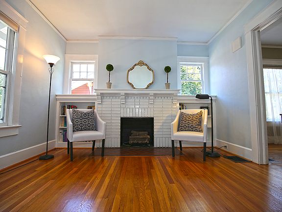 Fireplace with Bookshelves