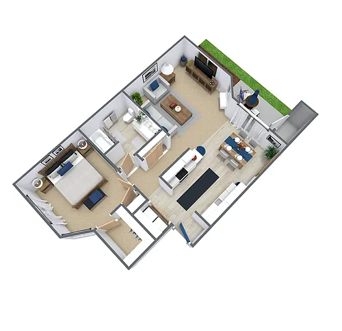 Floor plan 1 Bedroom
