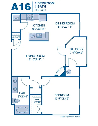 Floor plan A16