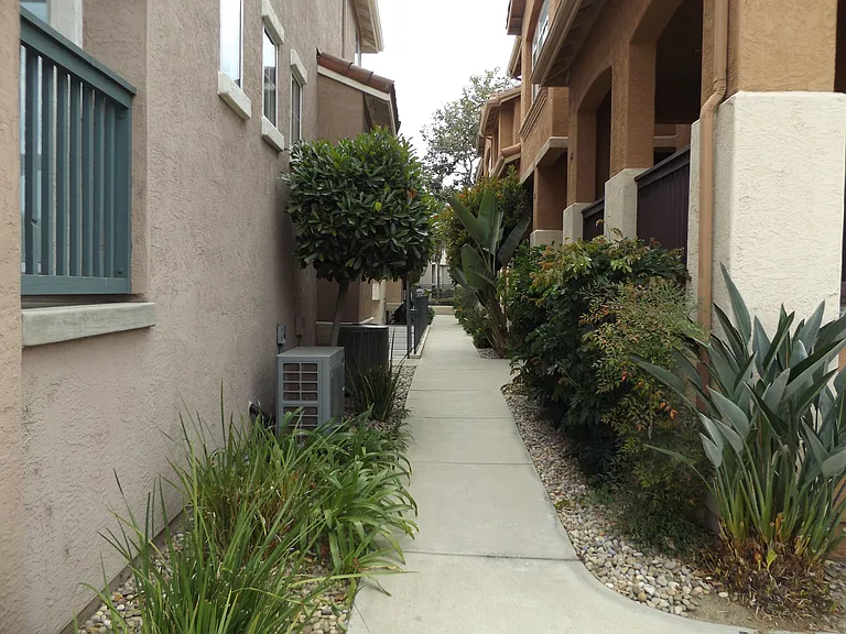Walkway from main drive aisle towards Unit 64