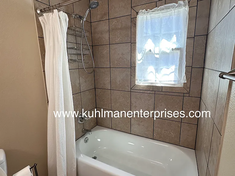 Tiled shower