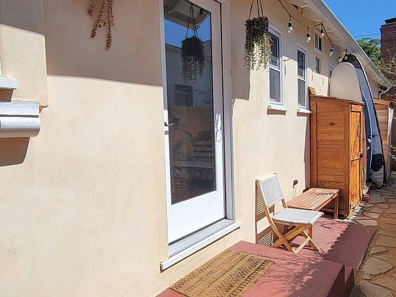 Private side yard as currently occupied