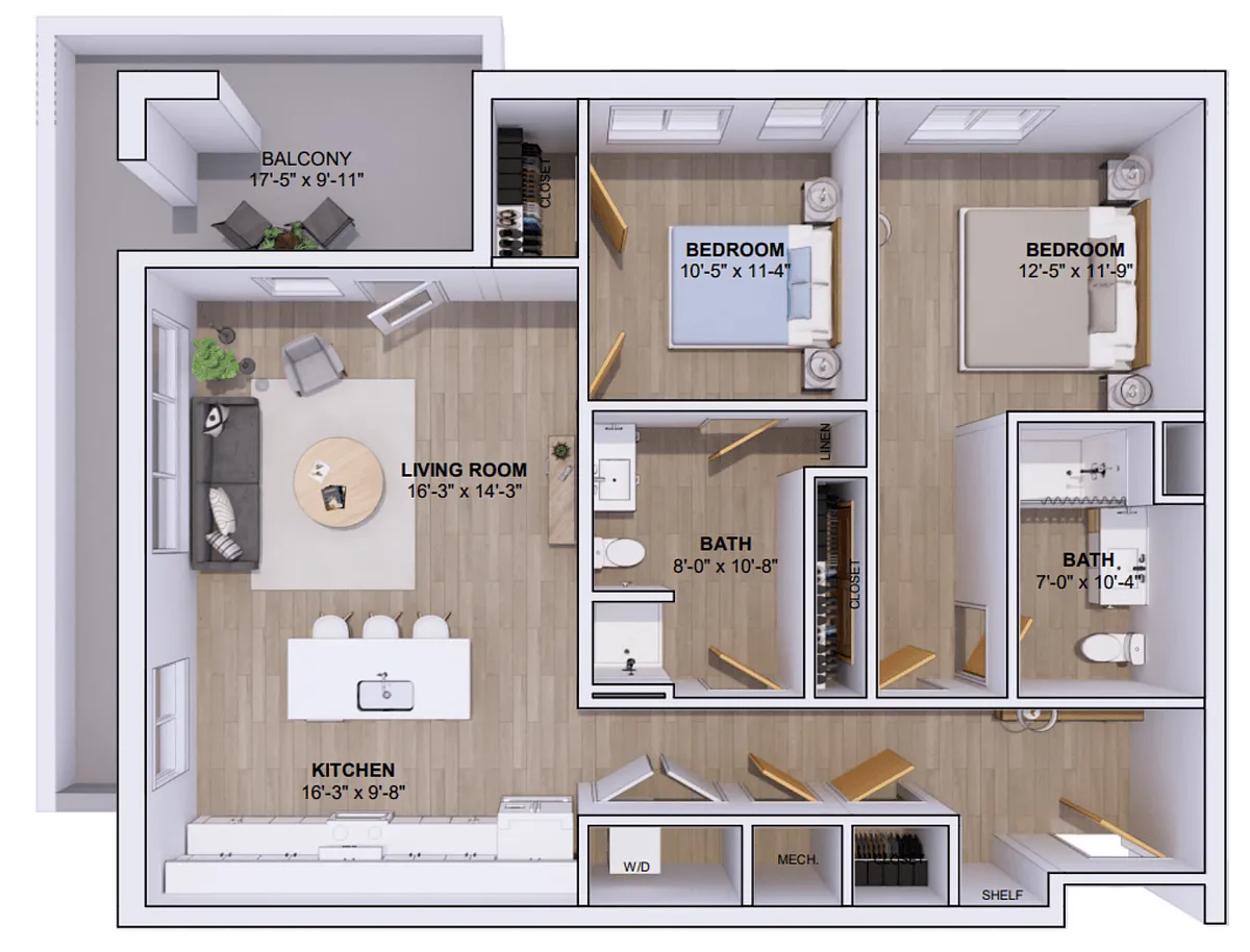 Floor plan 5A-2A