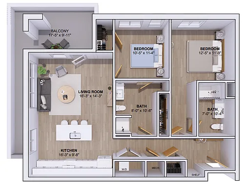 Floor plan 5A-2A