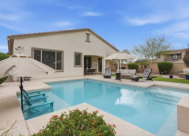 Sun, swim, and unwind _ the pool is calling.