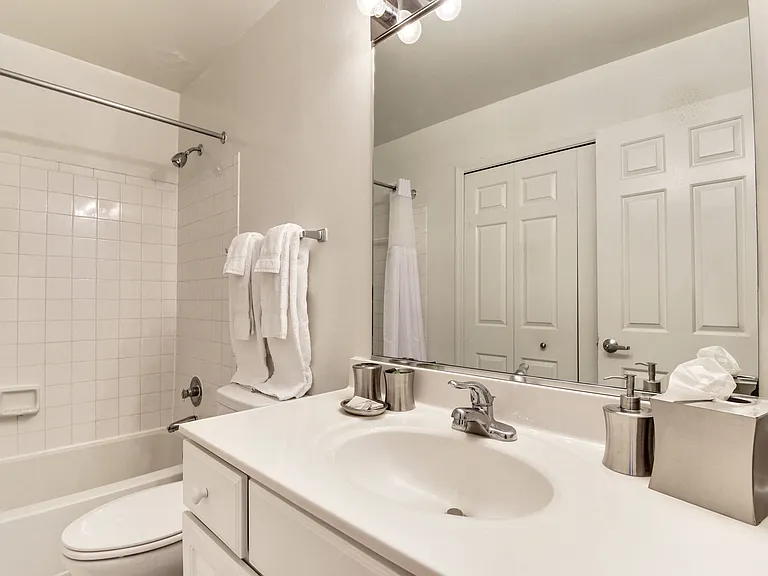 Bathrooms with large vanity storage space