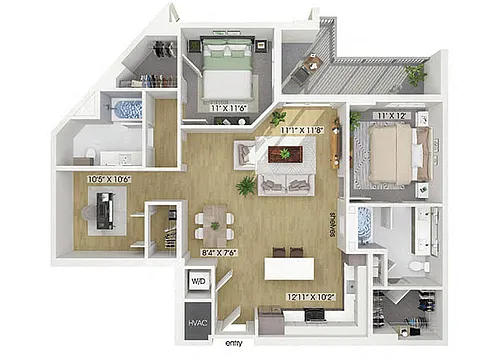 Floor plan B10 Den