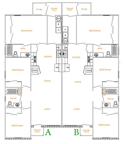 Floor plan 418 (B) E. Young Ave