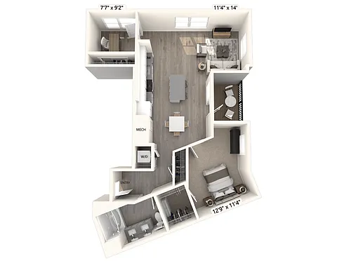 Floor plan A6DU