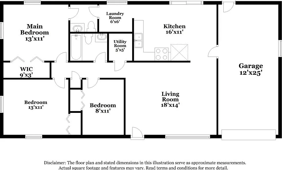 3 bed, 1.5 bath, 1107 sqft, $1,575 — Photo 2