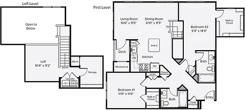 Floor plan B2L-1445