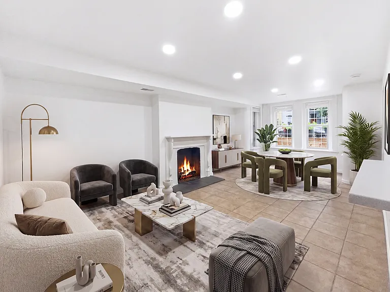 Virtual staging design of living/dining area #5