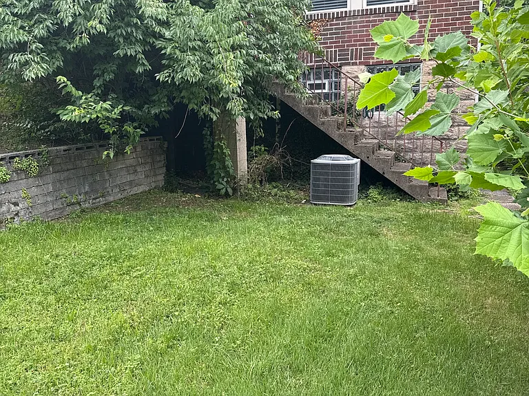 Backyard looking at house.