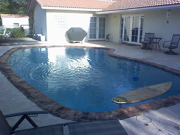 pool, french doors