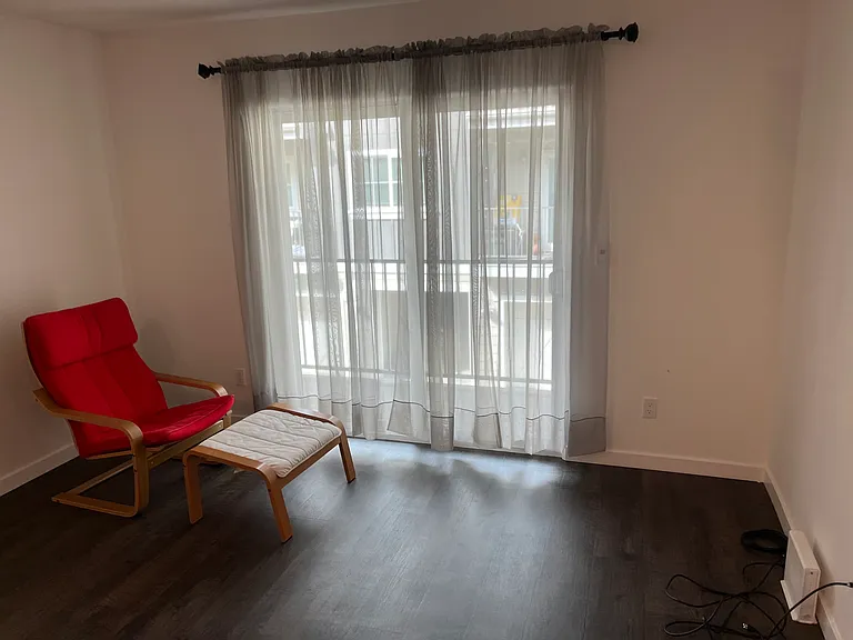Living room with patio