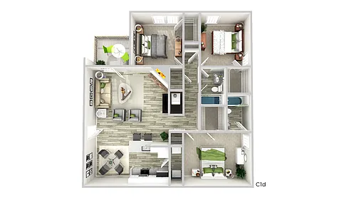 Floor plan C1d