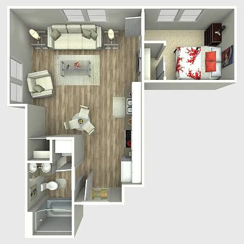 Floor plan 1 Bedroom