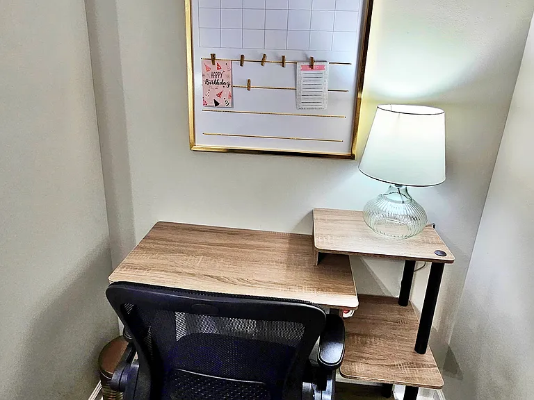 Working remotely? This is the perfect area to get some work done with little distractions.
