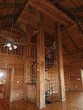 Spiral stairs to loft/2nd bedroom and tower