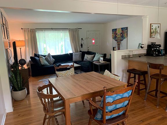 view- dining room to living room and part of kitchen