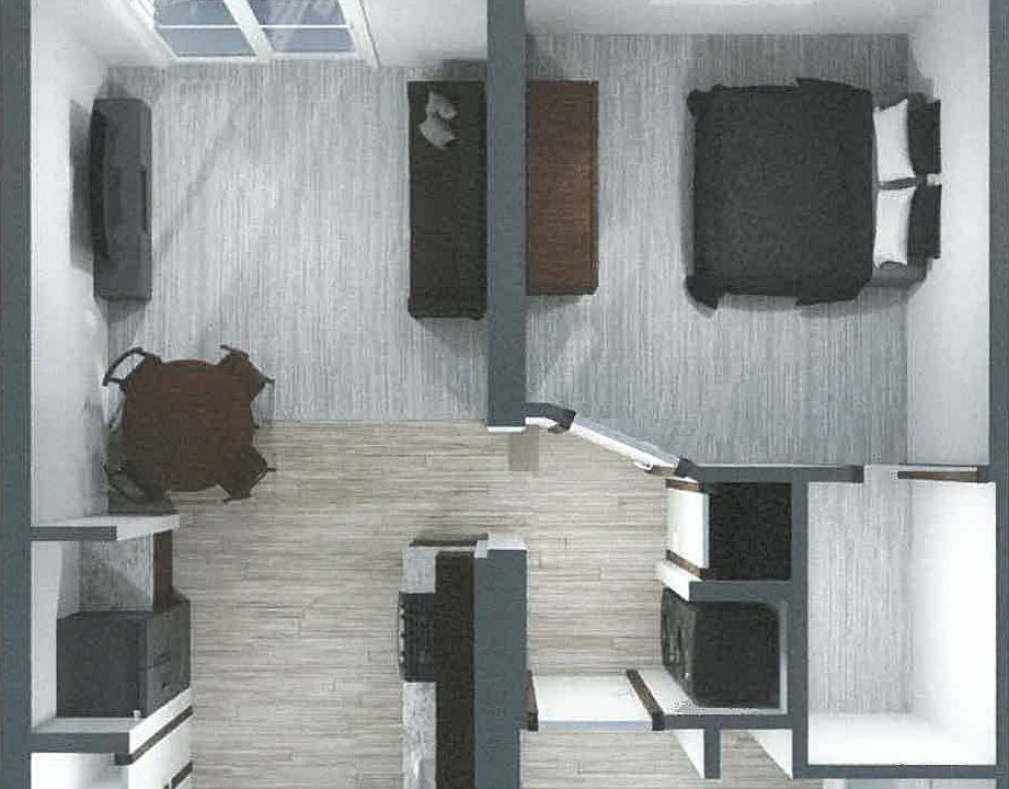 Floor Plan 1BR Chickadee 1B-C 732sf_05092023