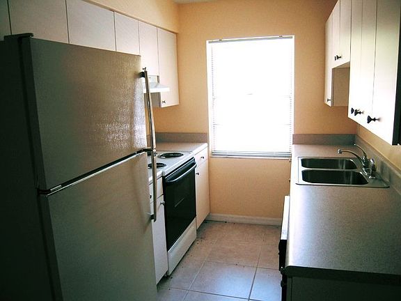 Kitchen with new cabinets.