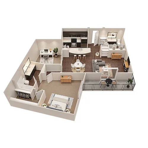 Floor plan Ravine- Den