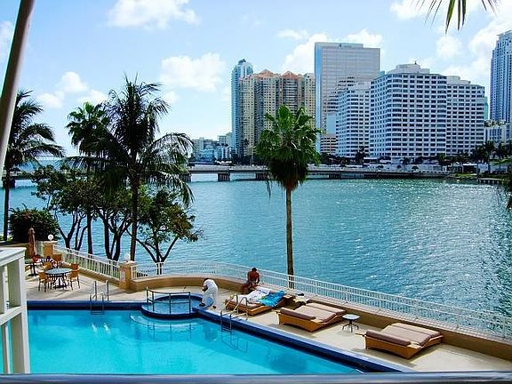 View of bay and Brickell Ave