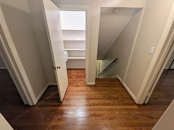 Closet opposite bathroom on 2nd floor.