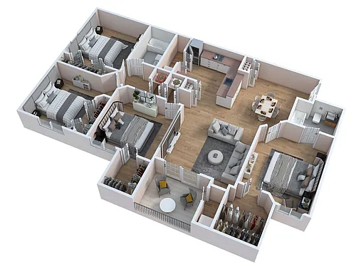 Floor plan Allemande
