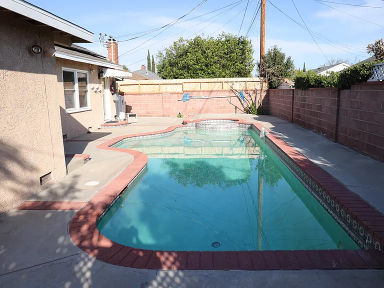 Pool and back yard