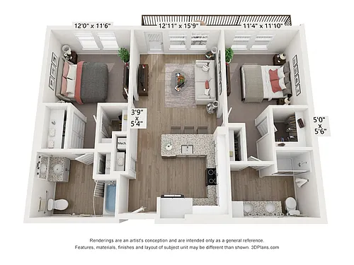 Floor plan B2 - Carolina