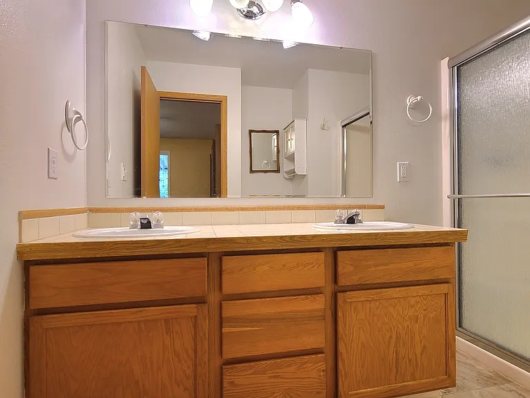 Primary bedroom, private bathroom