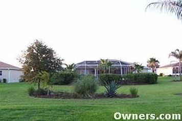 Back of house with privacy landscape