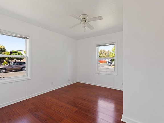 Bedroom 1 with ceiling fan
