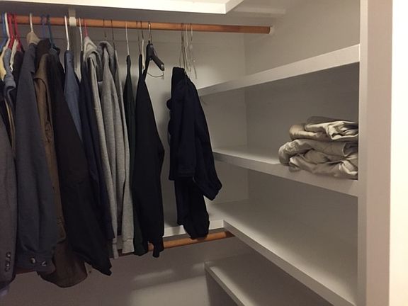 Master walk in closet